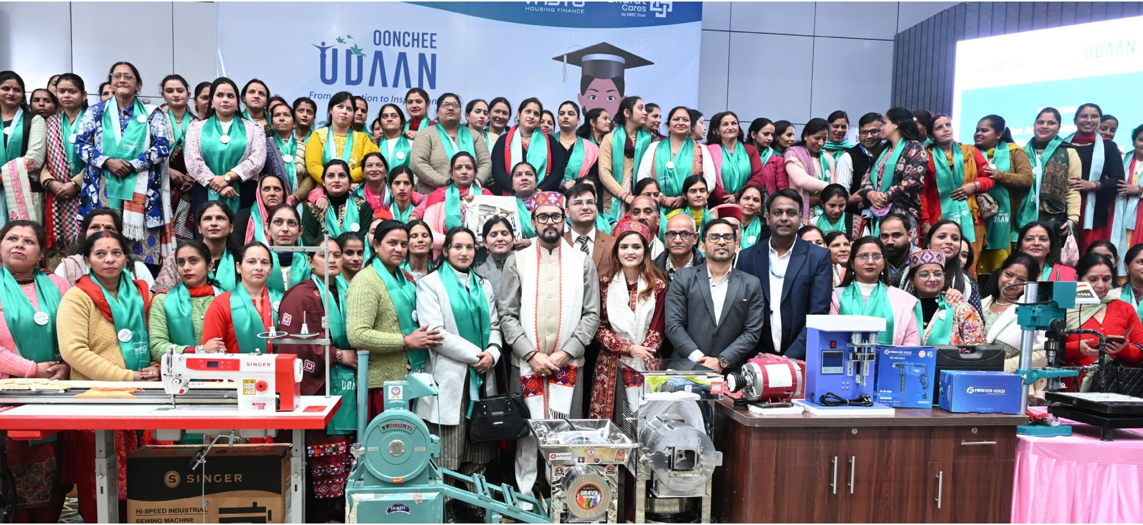 Women entrepreneurs at a Jeevika Saathi+ event